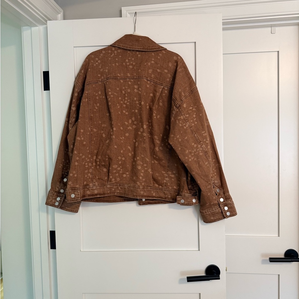 Pilcro Fawn Print Denim Jacket - Picture 4 of 5